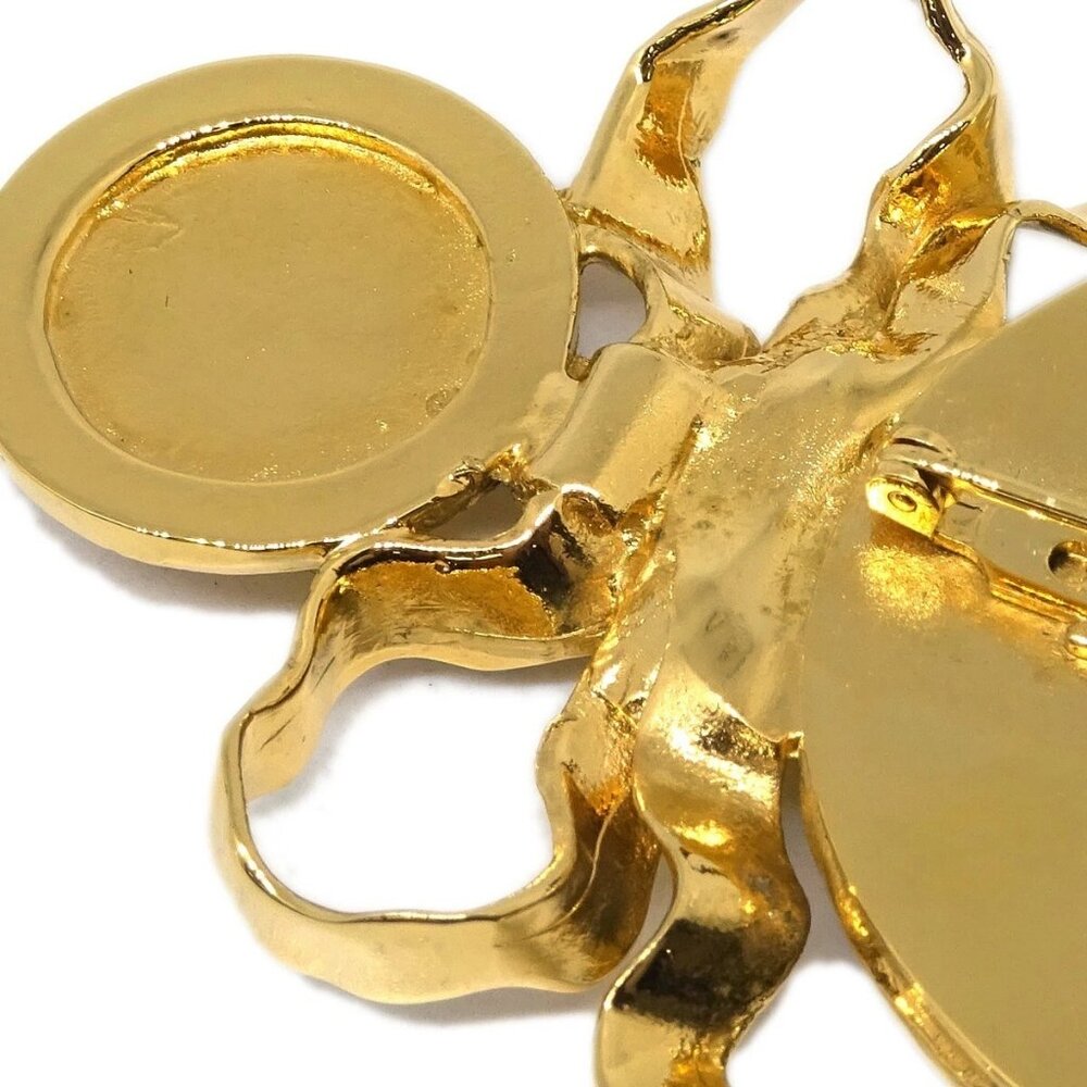 Chanel Bow Mirror Brooch Pin Gold 143905 - Picture 3 of 4